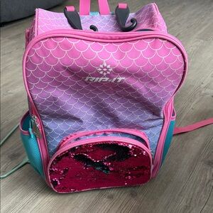 Pink and Purple softball Backpack